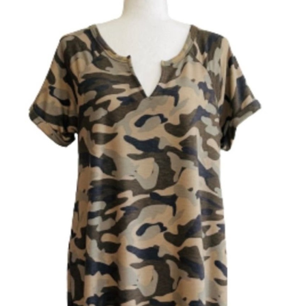 Cable & Gauge T-Shirt Camouflage Dress